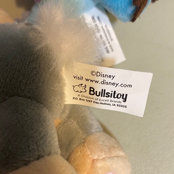 Disney Plush Wrist Rattles - Orange, Yellow, Gray, Blue - Picture 2 of 3